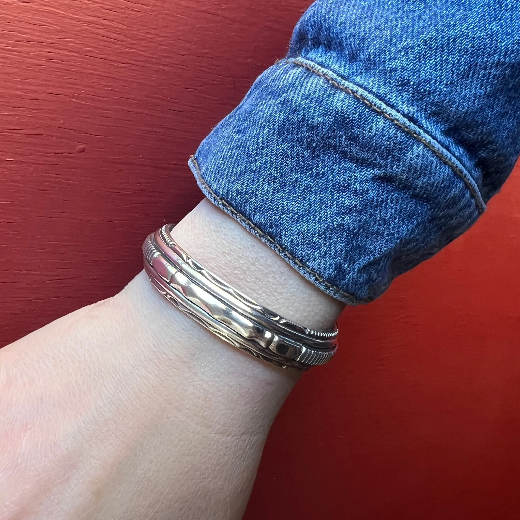 Sophisticated Sterling Silver Cuff Bracelet