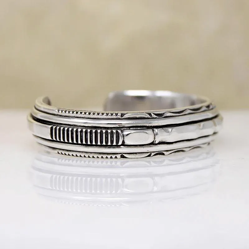 Sophisticated Sterling Silver Cuff Bracelet
