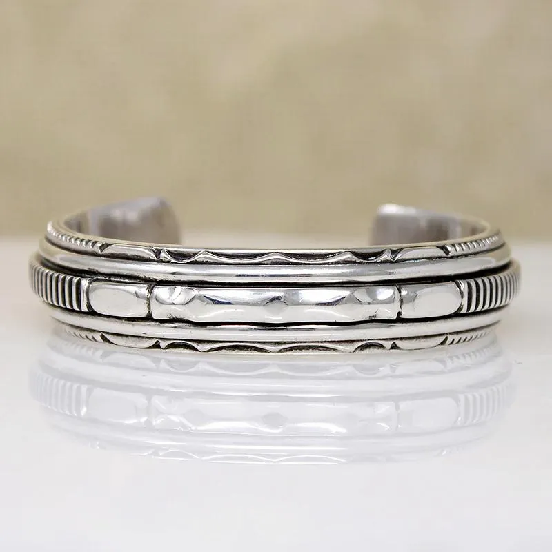 Sophisticated Sterling Silver Cuff Bracelet