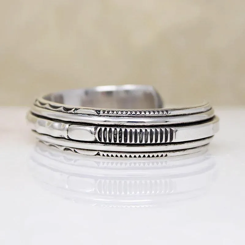 Sophisticated Sterling Silver Cuff Bracelet