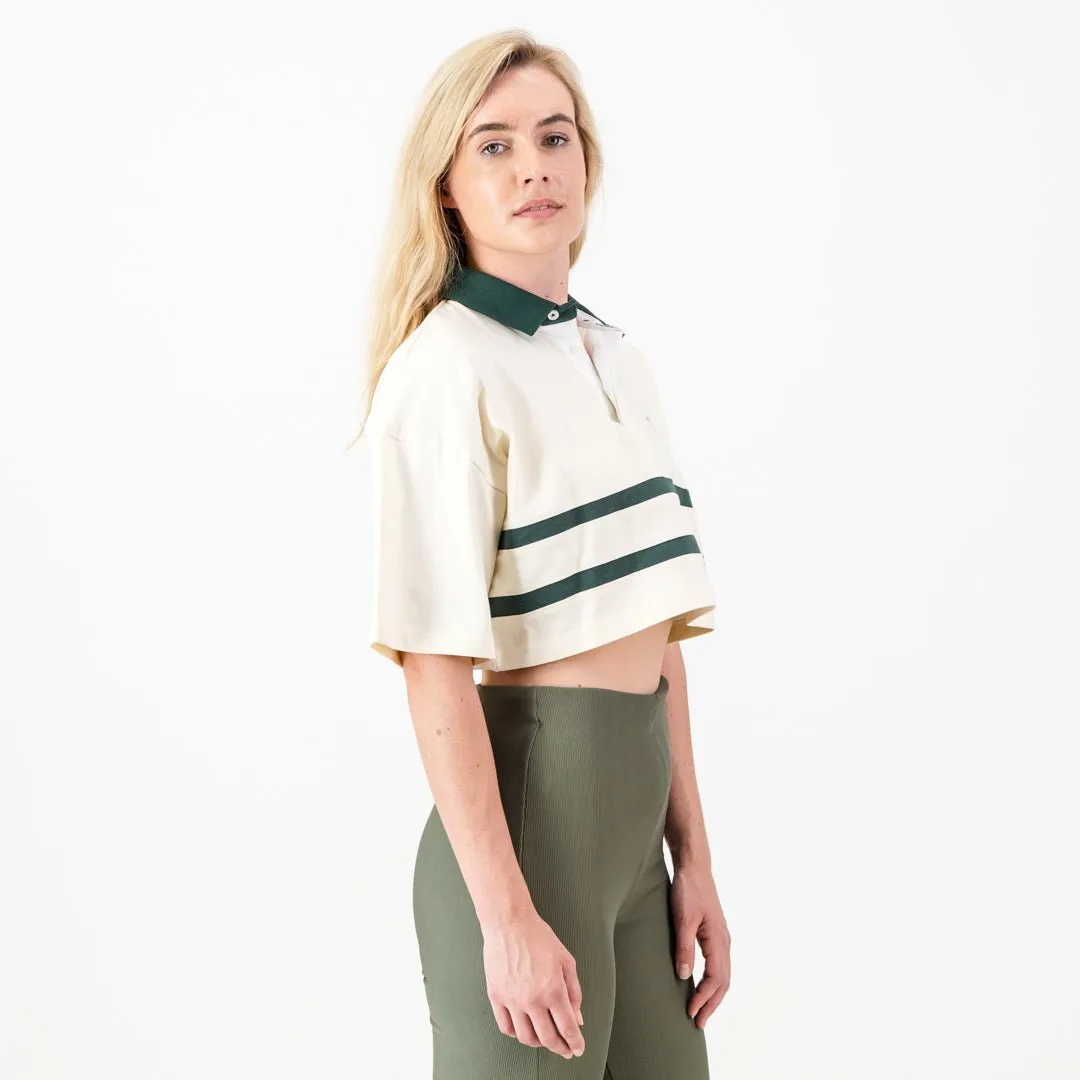 Springboks Twill Hoop SS Crop Rugby Jersey-Sugar Sizzle
