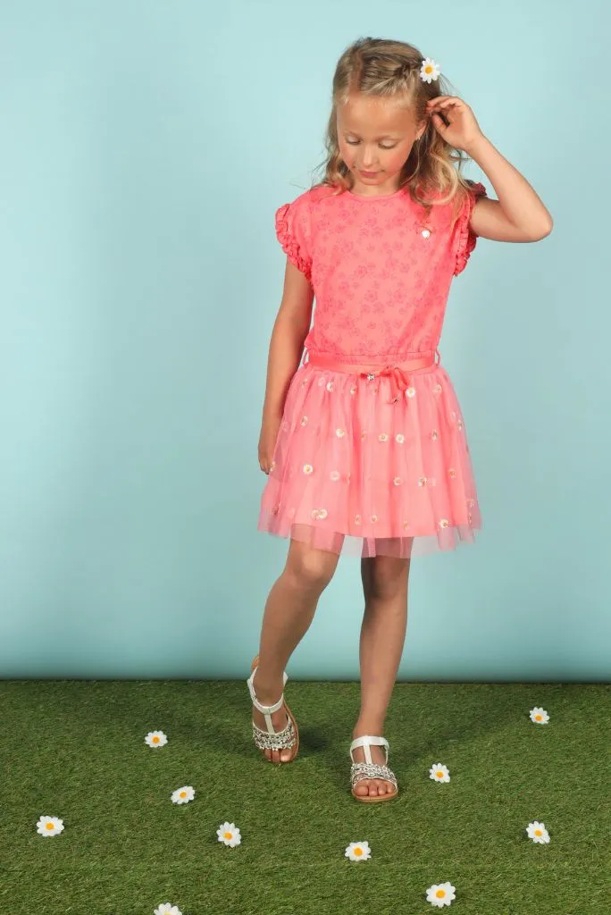 SQUID Daisy Embroidered Tutu Dress