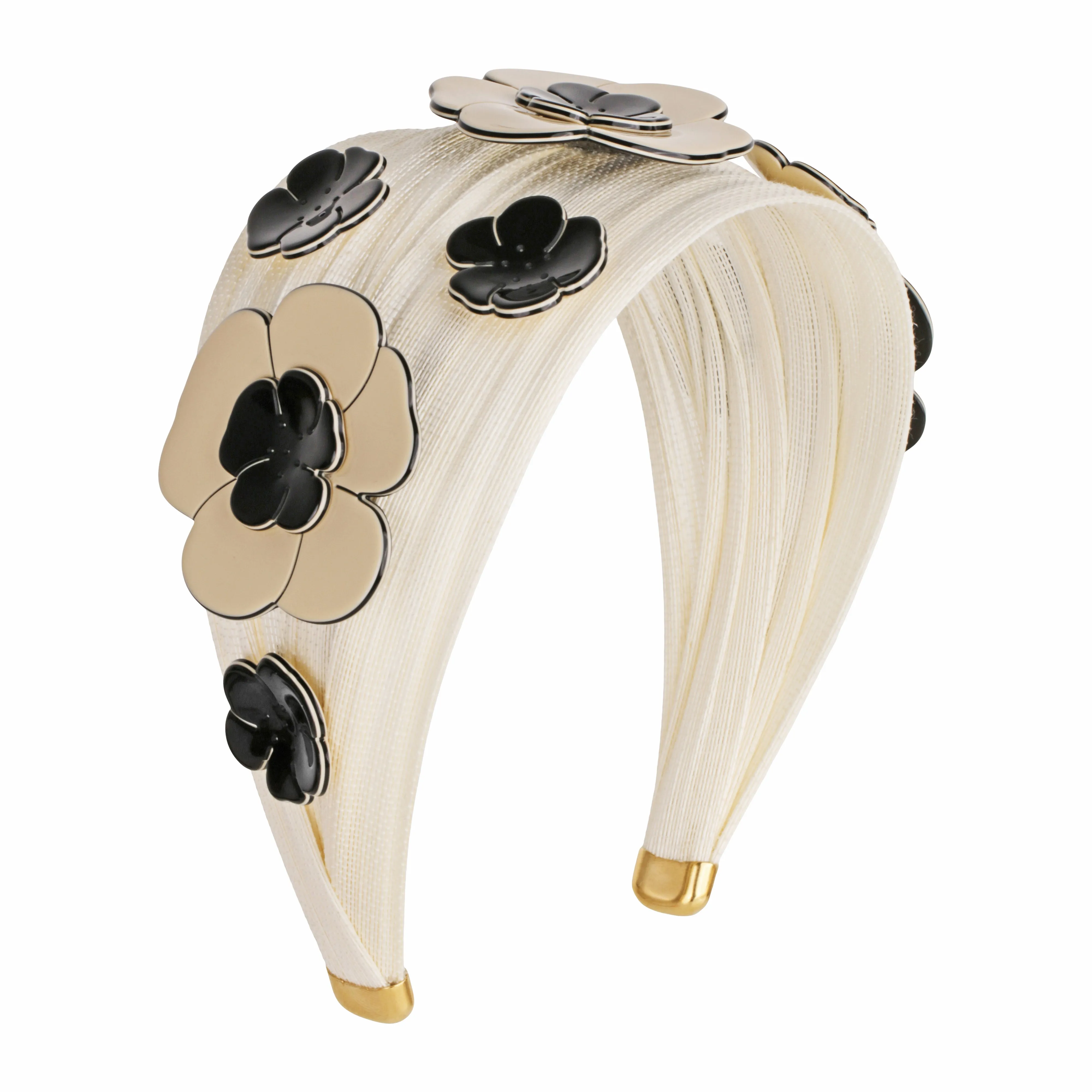 St. Tropez Camellia Flowers Ivory Fascinator