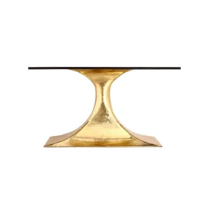 Stockholm Small Oval Table Base / Polished Brass