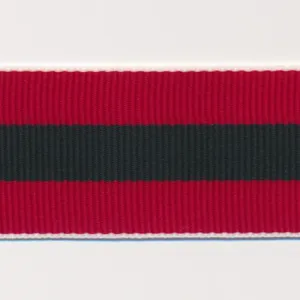 Stripe Grosgrain Ribbon #15 Red & Black