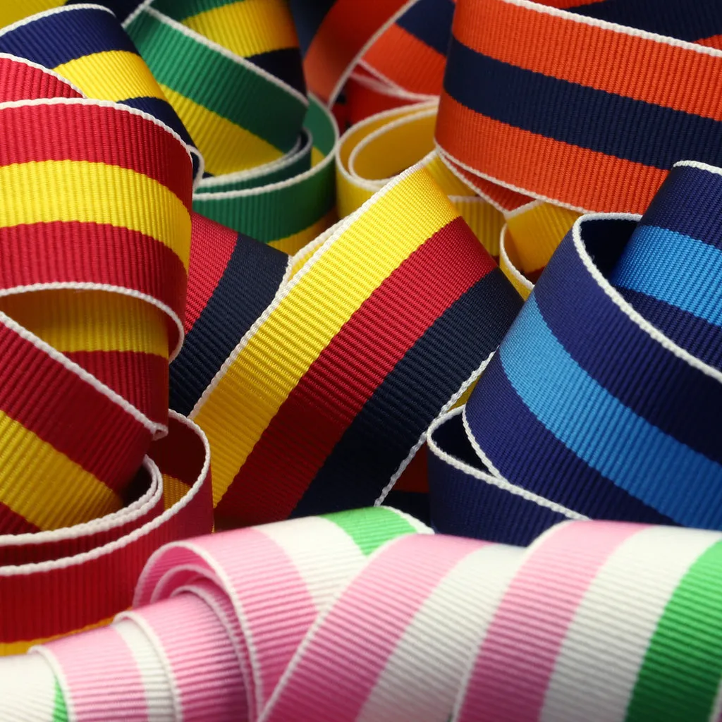Stripe Grosgrain Ribbon #15 Red & Black