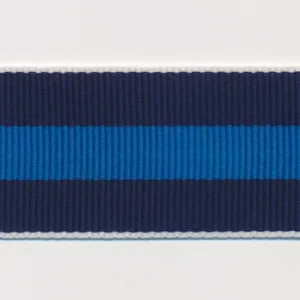 Stripe Grosgrain Ribbon #7 Navy & Blue