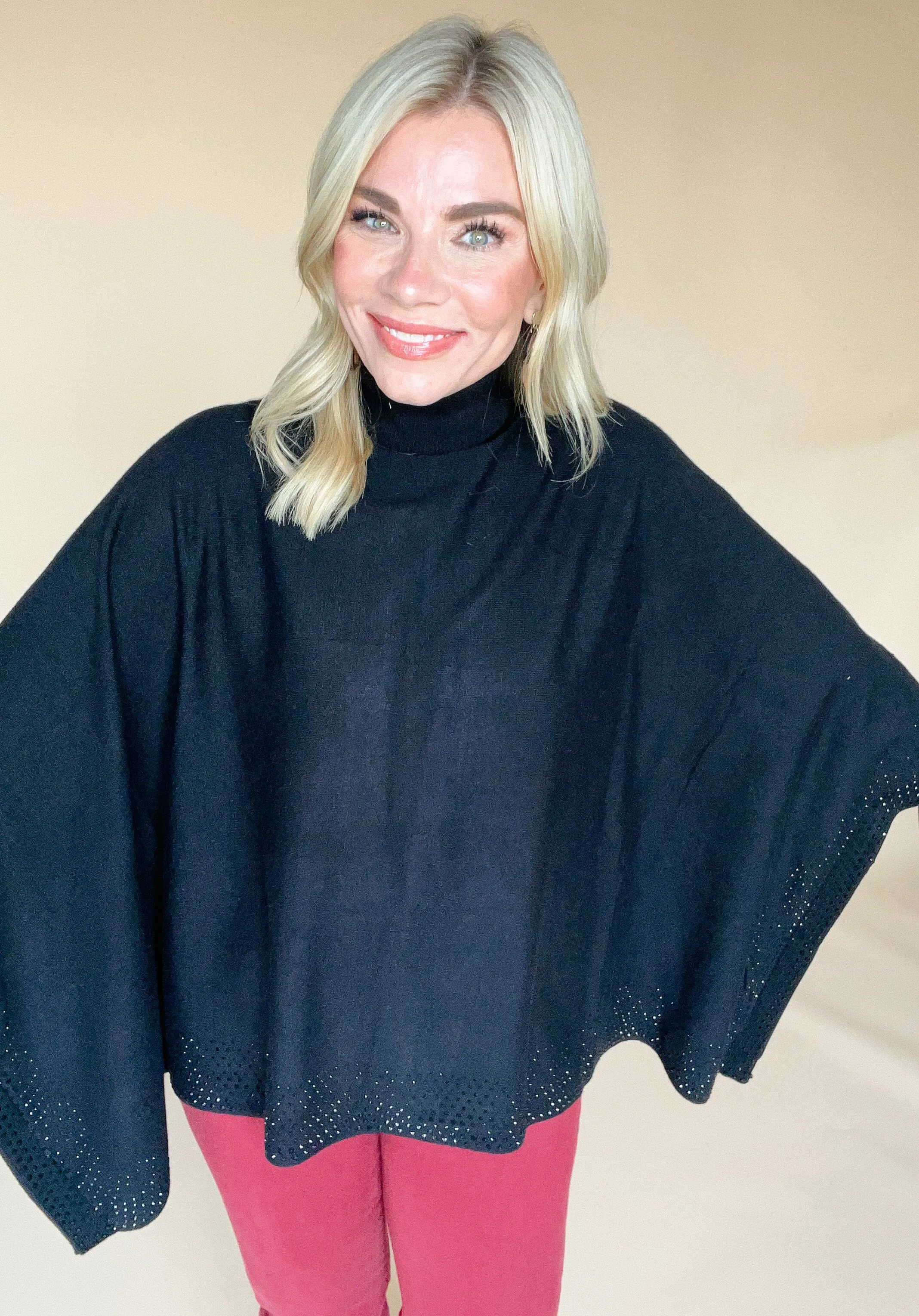 Studious Poncho Sweater