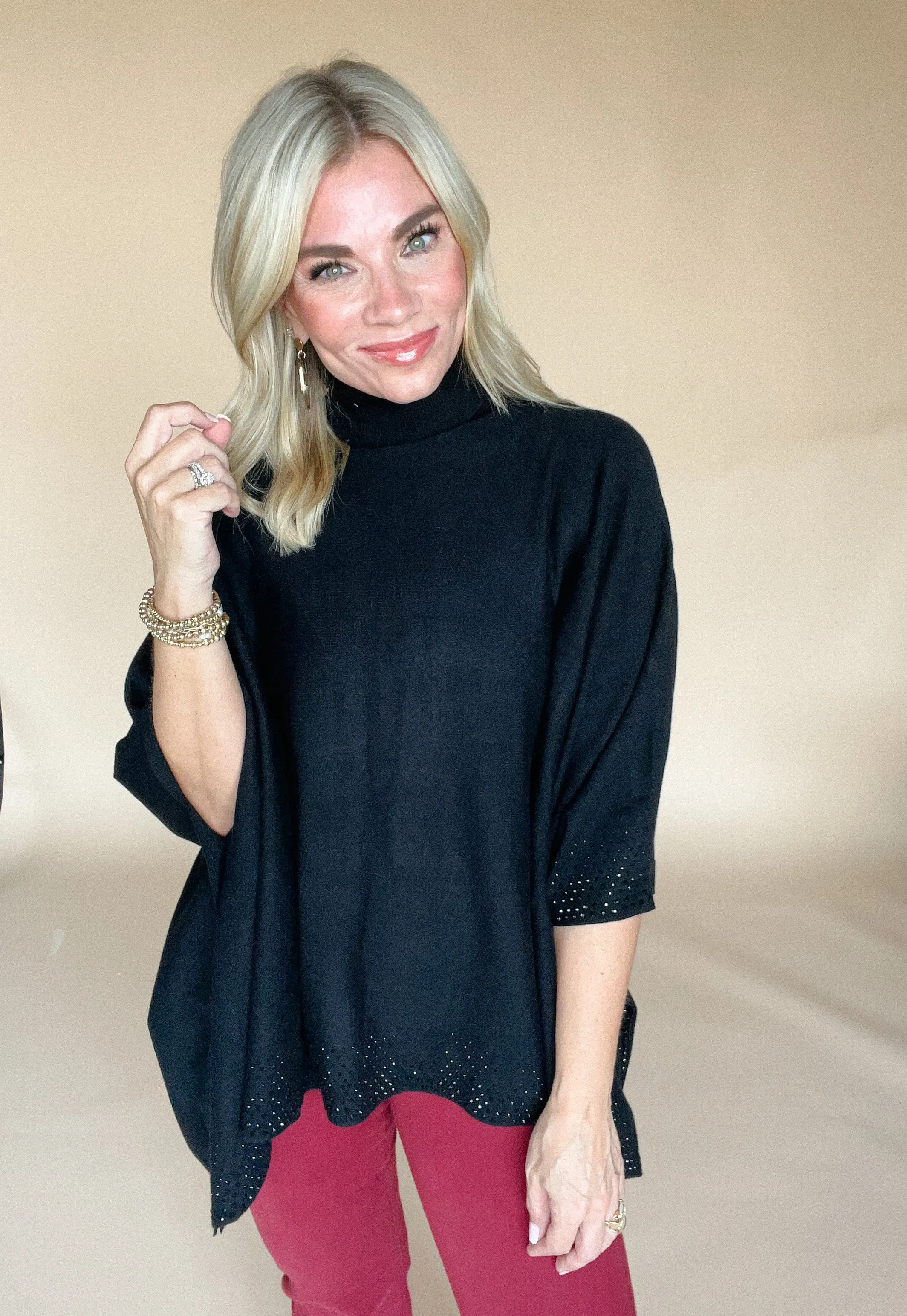 Studious Poncho Sweater