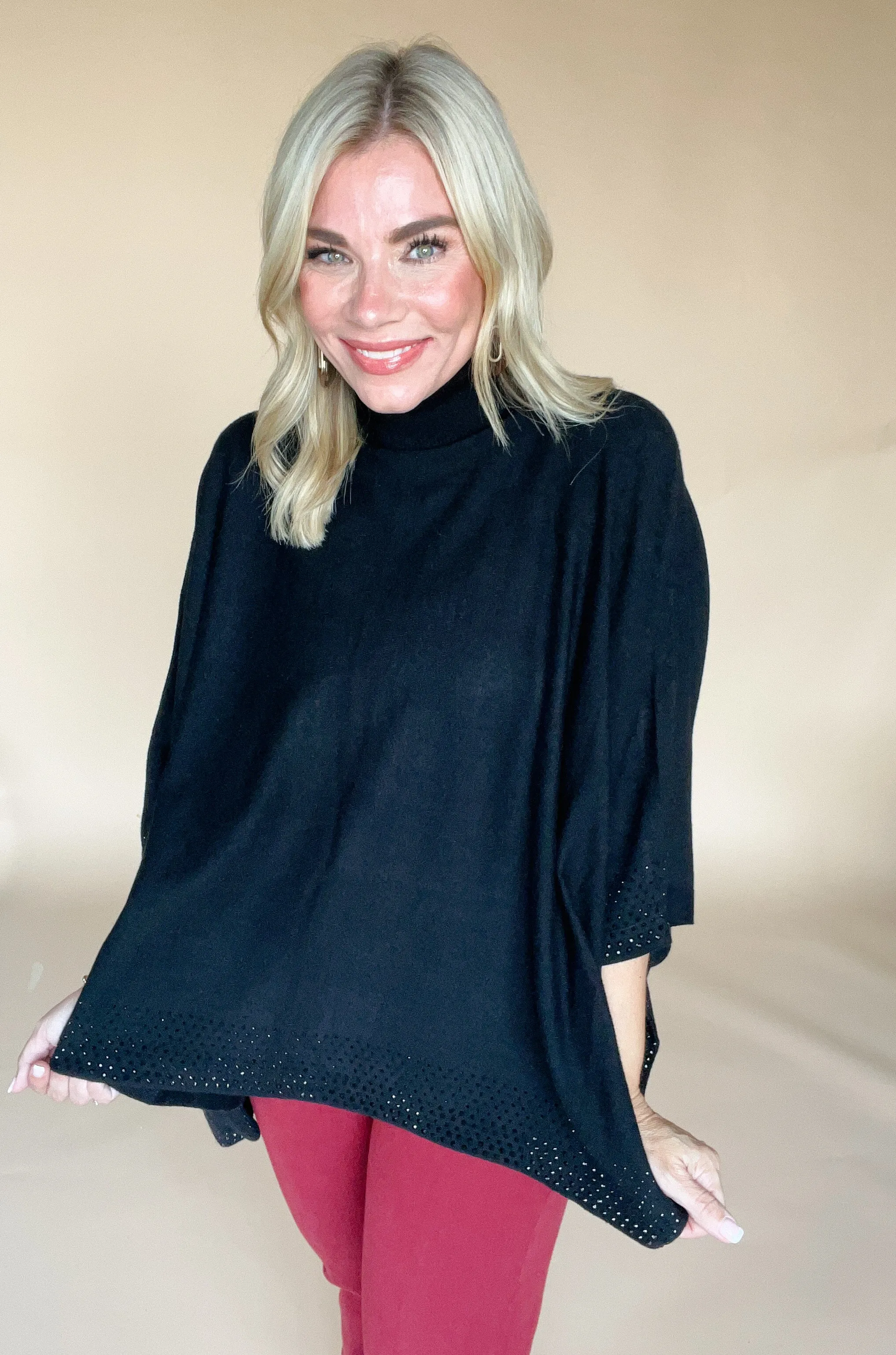 Studious Poncho Sweater