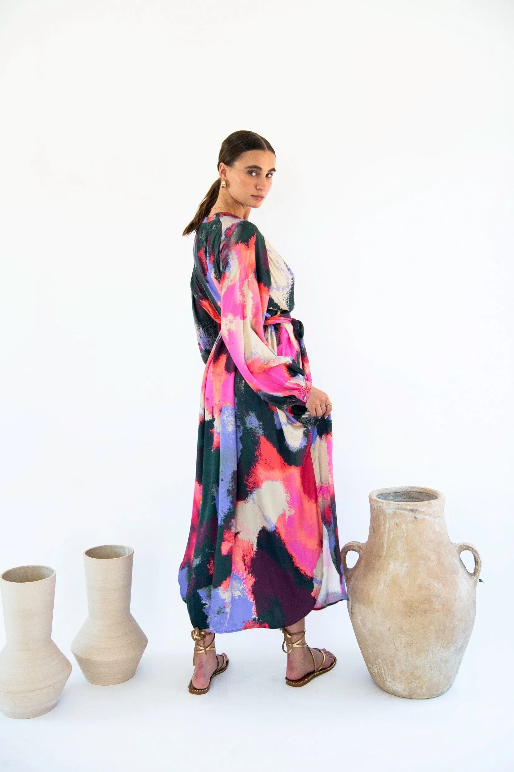Sunita Satin TENCEL™ Maxi Dress | Multiple Colours