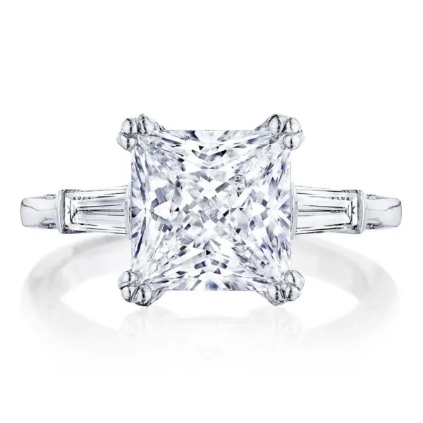 Tacori Halo Engagement Ring w/ Pave Set Diamonds