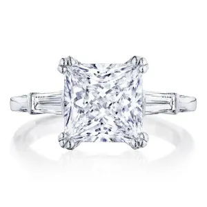 Tacori Halo Engagement Ring w/ Pave Set Diamonds