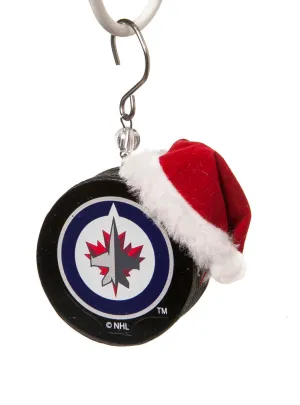 Team Puck Ornament, Winnipeg Jets,3ot4379tb