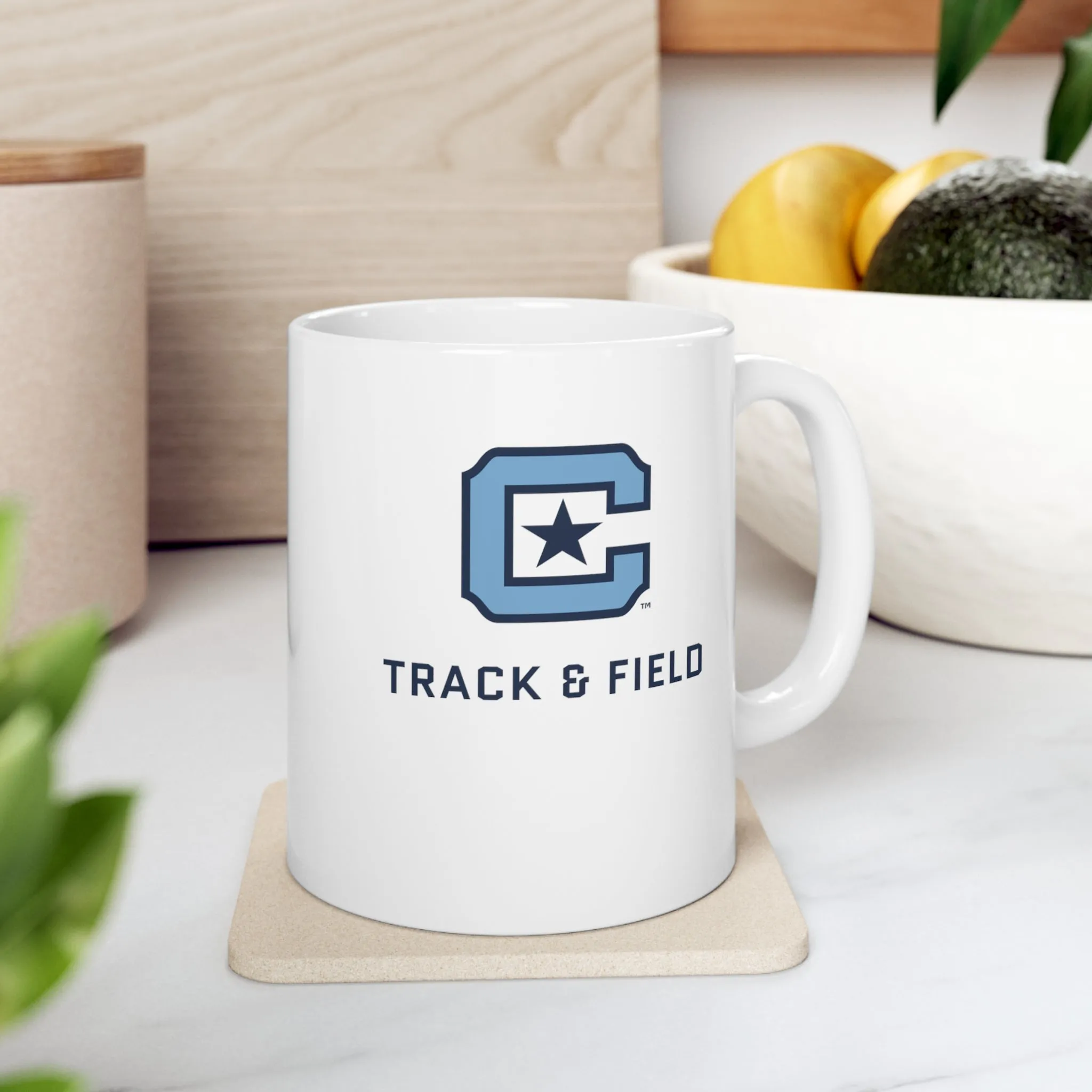 The Citadel Block C Logo, Sports Track & Field, Ceramic Mug 11oz