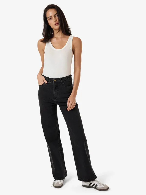 Thrills Cherry Stretch Jean - Aged Black