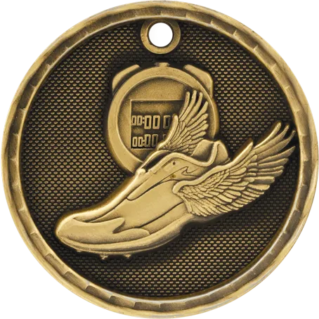 Track 3-D 2" Medal