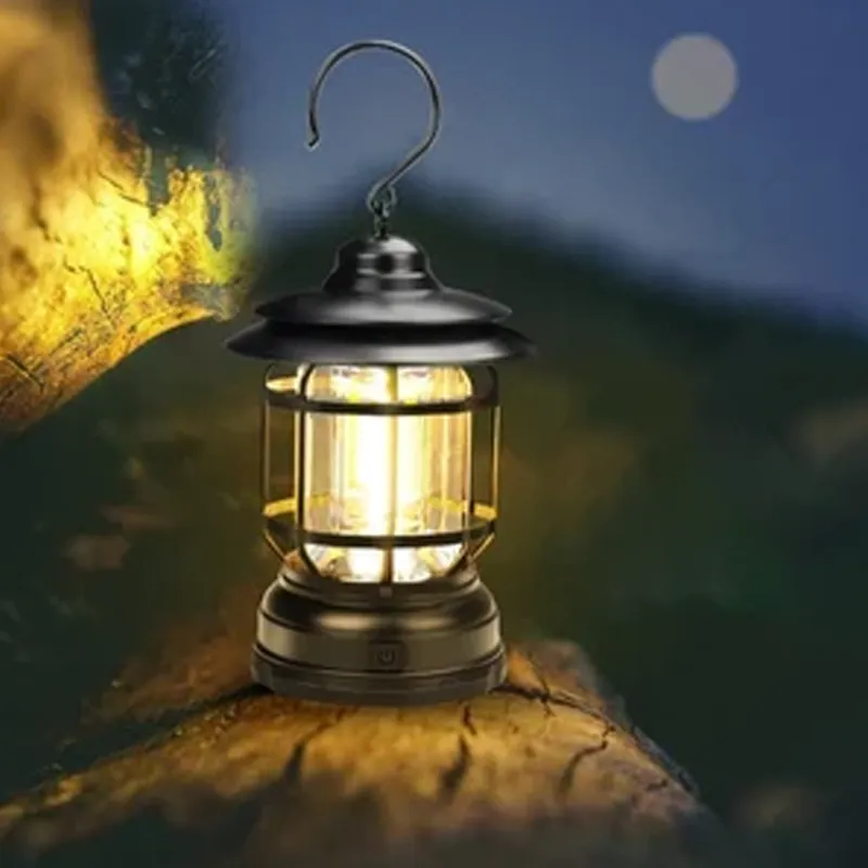 ✨Tragbare Retro Camping Lampe
