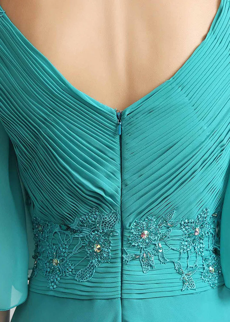 Trumpet Sleeve  Evening Dress