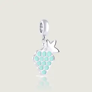 Turquoise Grape Charm