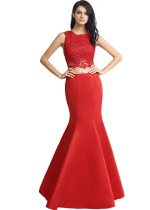 Two-piece Mermaid Evening Dress