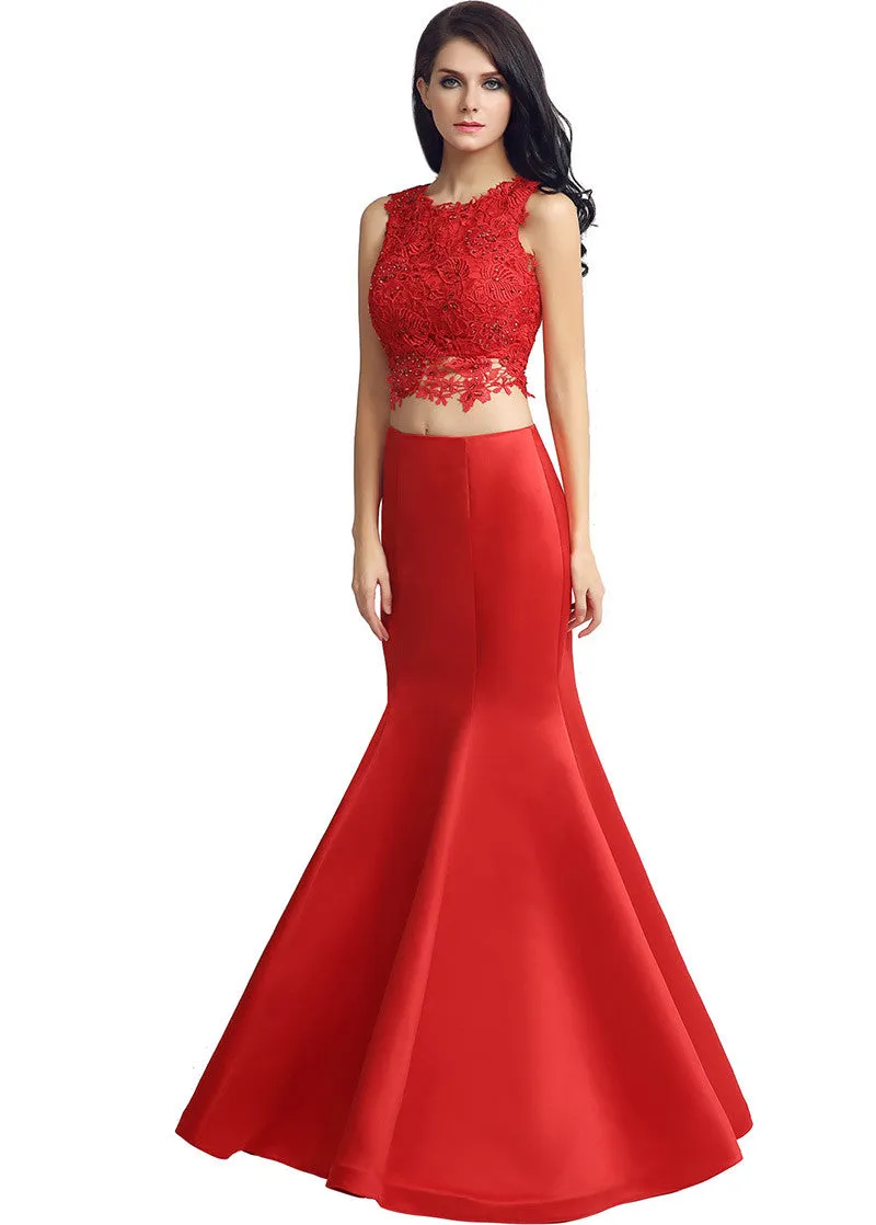 Two-piece Mermaid Evening Dress