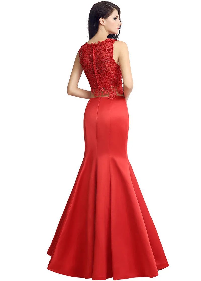 Two-piece Mermaid Evening Dress