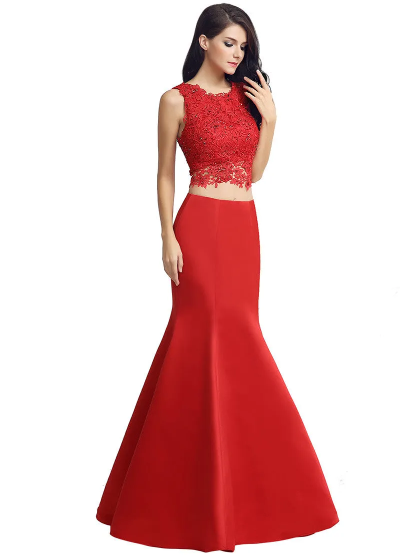 Two-piece Mermaid Evening Dress