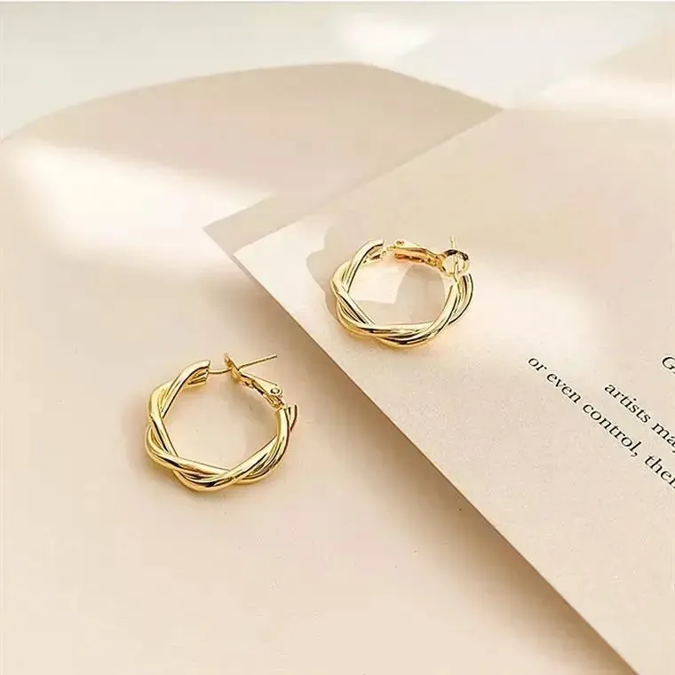 Unique Design Elegant Delicate Retro Exaggerated Multilayer Stud Earrings Women Jewelry