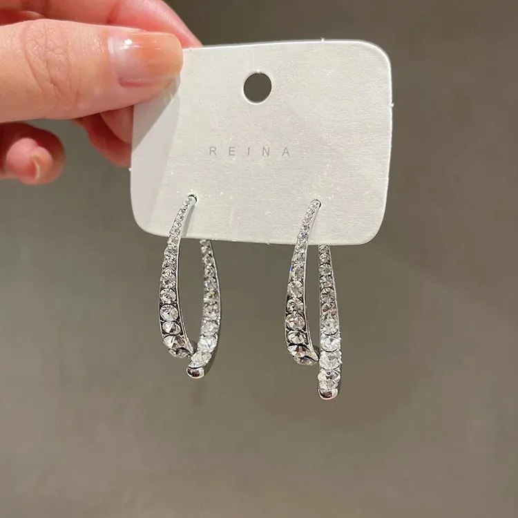 Unique Design Elegant Delicate Retro Exaggerated Multilayer Stud Earrings Women Jewelry