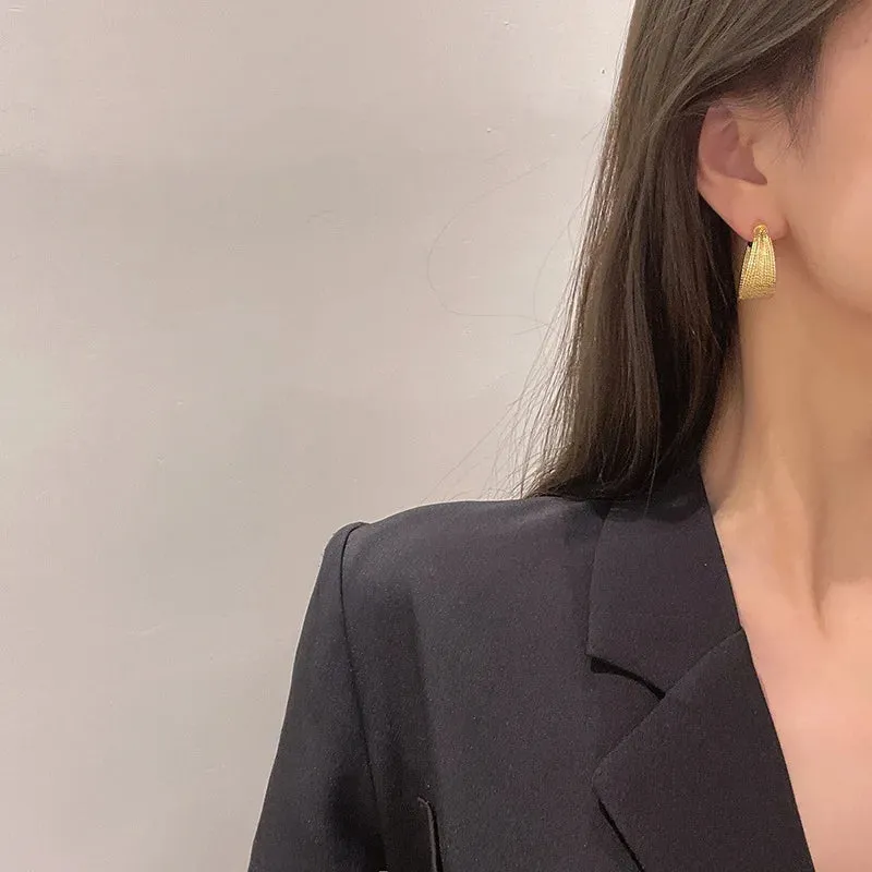 Unique Design Elegant Delicate Retro Exaggerated Multilayer Stud Earrings Women Jewelry