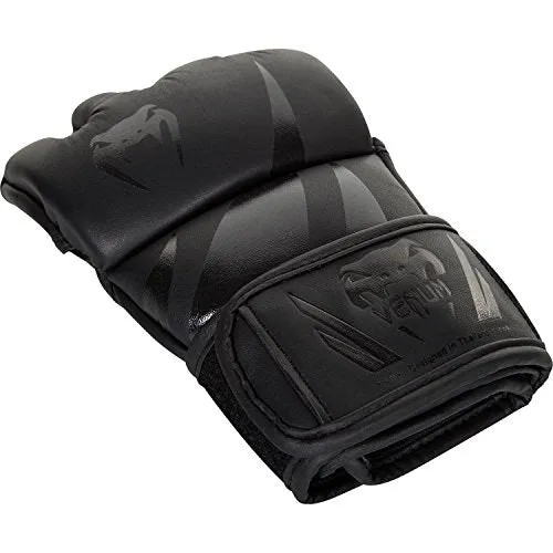 Venum 0666-M Challenger MMA Gloves, Medium (Black)