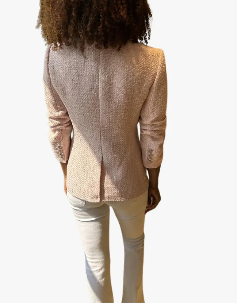 Veronica Beard Ryland Dickey Jacket in Pink Shell