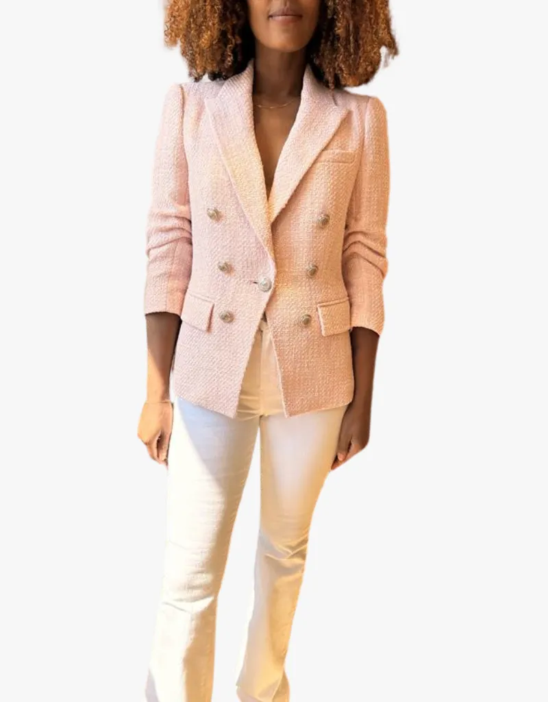 Veronica Beard Ryland Dickey Jacket in Pink Shell