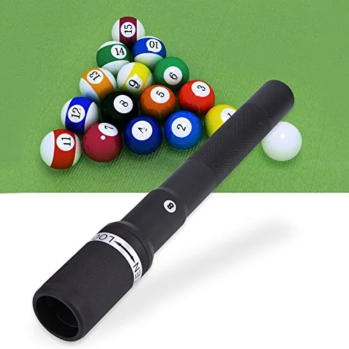 VGEBY 12.6 Inch Cue Extender Aluminum Alloy Billiard Holder Push On Telescopic Cue Extension (Color : Black)