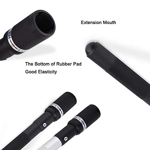 VGEBY 12.6 Inch Cue Extender Aluminum Alloy Billiard Holder Push On Telescopic Cue Extension (Color : Black)