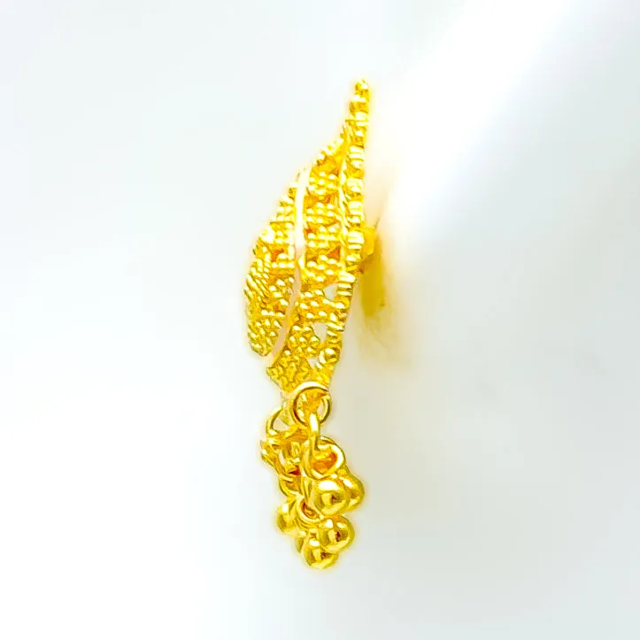 Vibrant Sophisticated 22k Gold Earrings