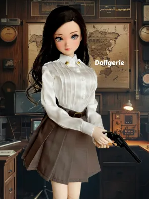 Vintage-Inspired Silhouette Blouse and Skirt Set for SmartDoll / DD