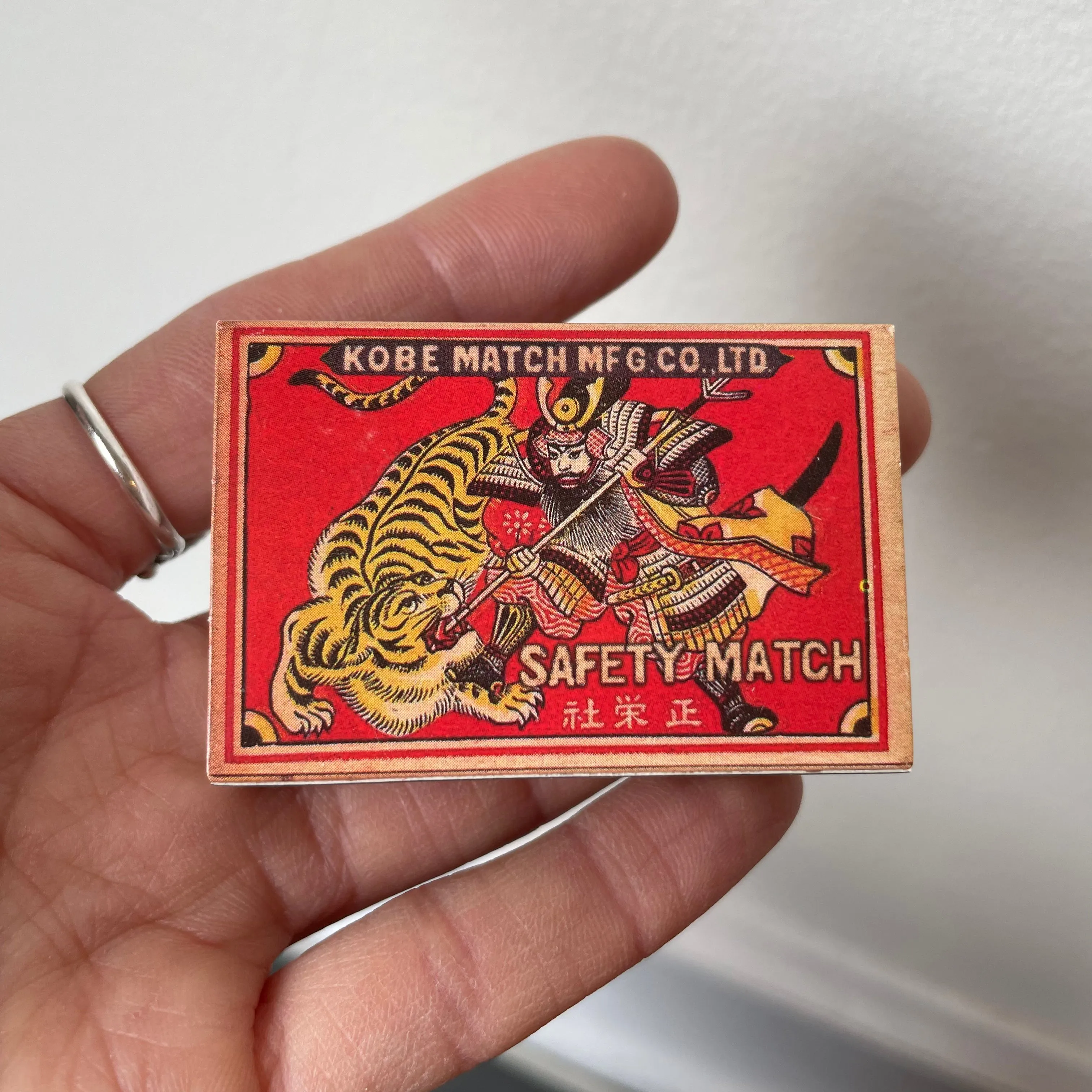 Vintage style Tiger Mini Matchbox