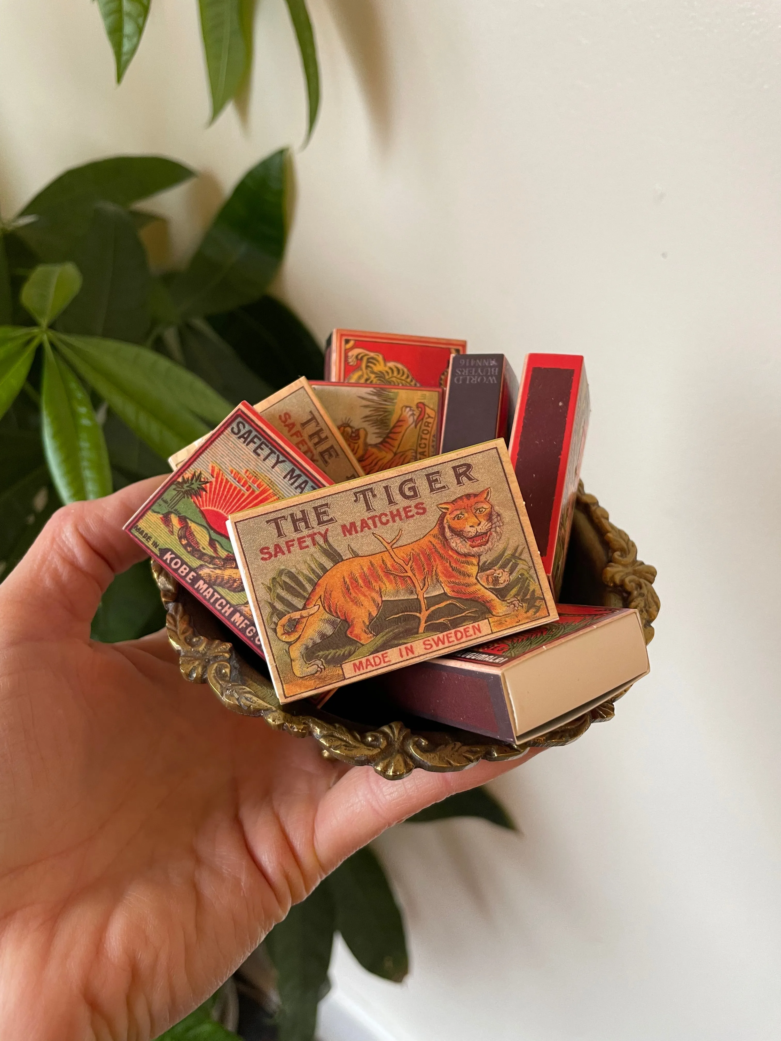 Vintage style Tiger Mini Matchbox