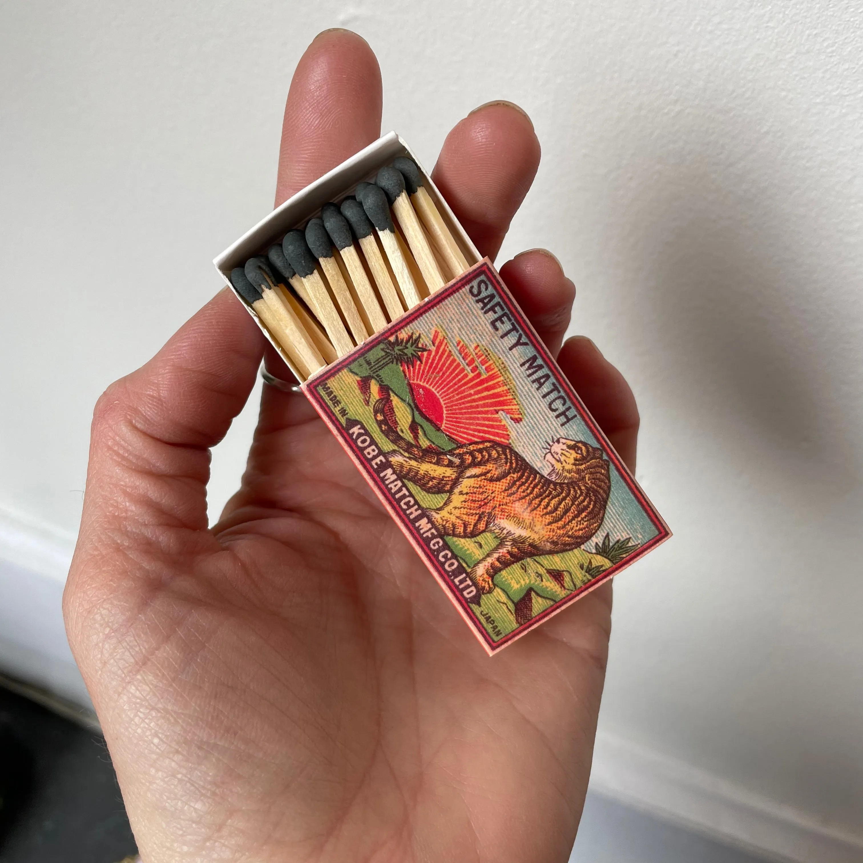 Vintage style Tiger Mini Matchbox