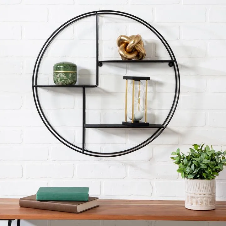 WALL MOUNTED CIRCLE SHELF