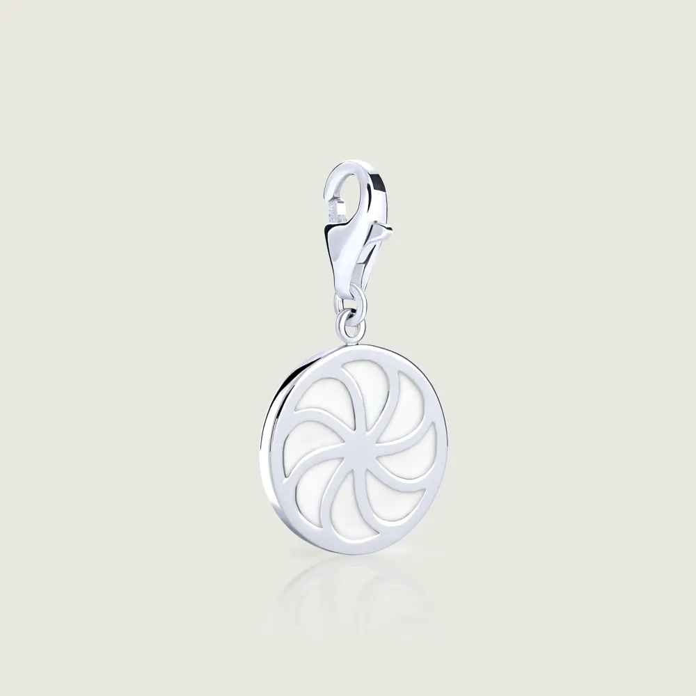 White Eternity Dangle Charm