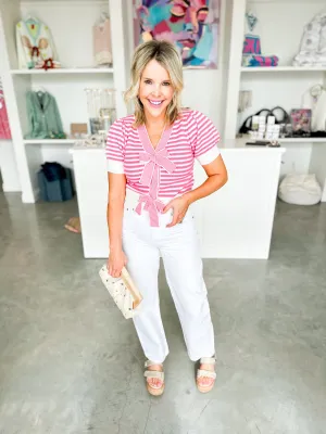 White Wes Barrel Jean