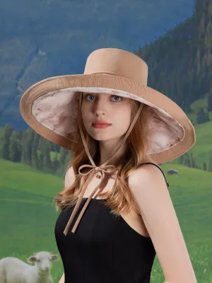 Women Summer Casual Dual-side Wearing Sunproof Hat