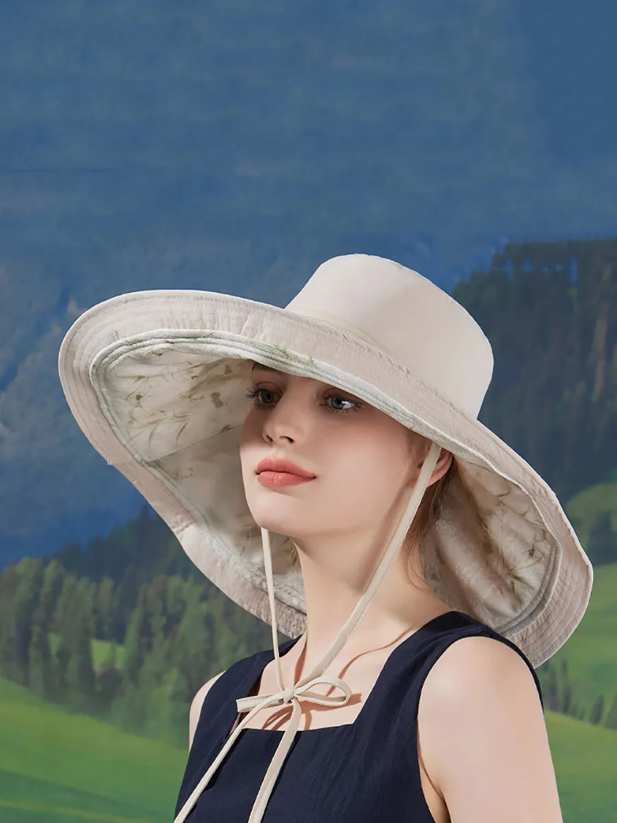 Women Summer Casual Dual-side Wearing Sunproof Hat
