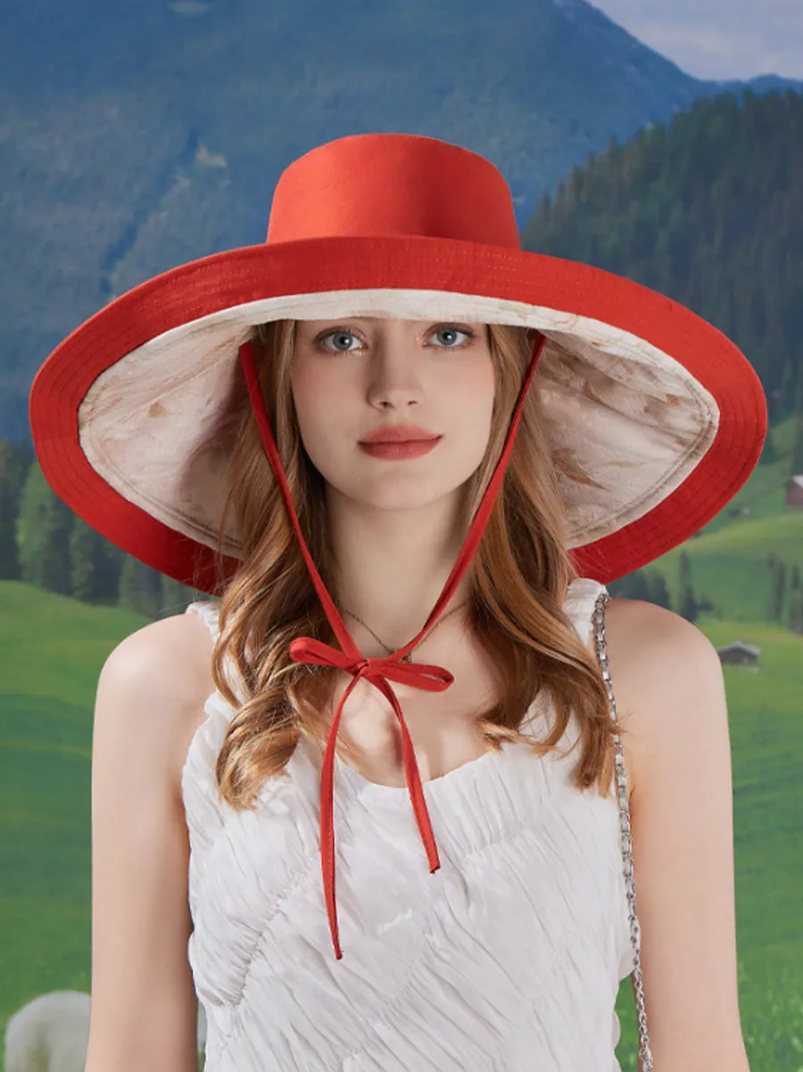 Women Summer Casual Dual-side Wearing Sunproof Hat