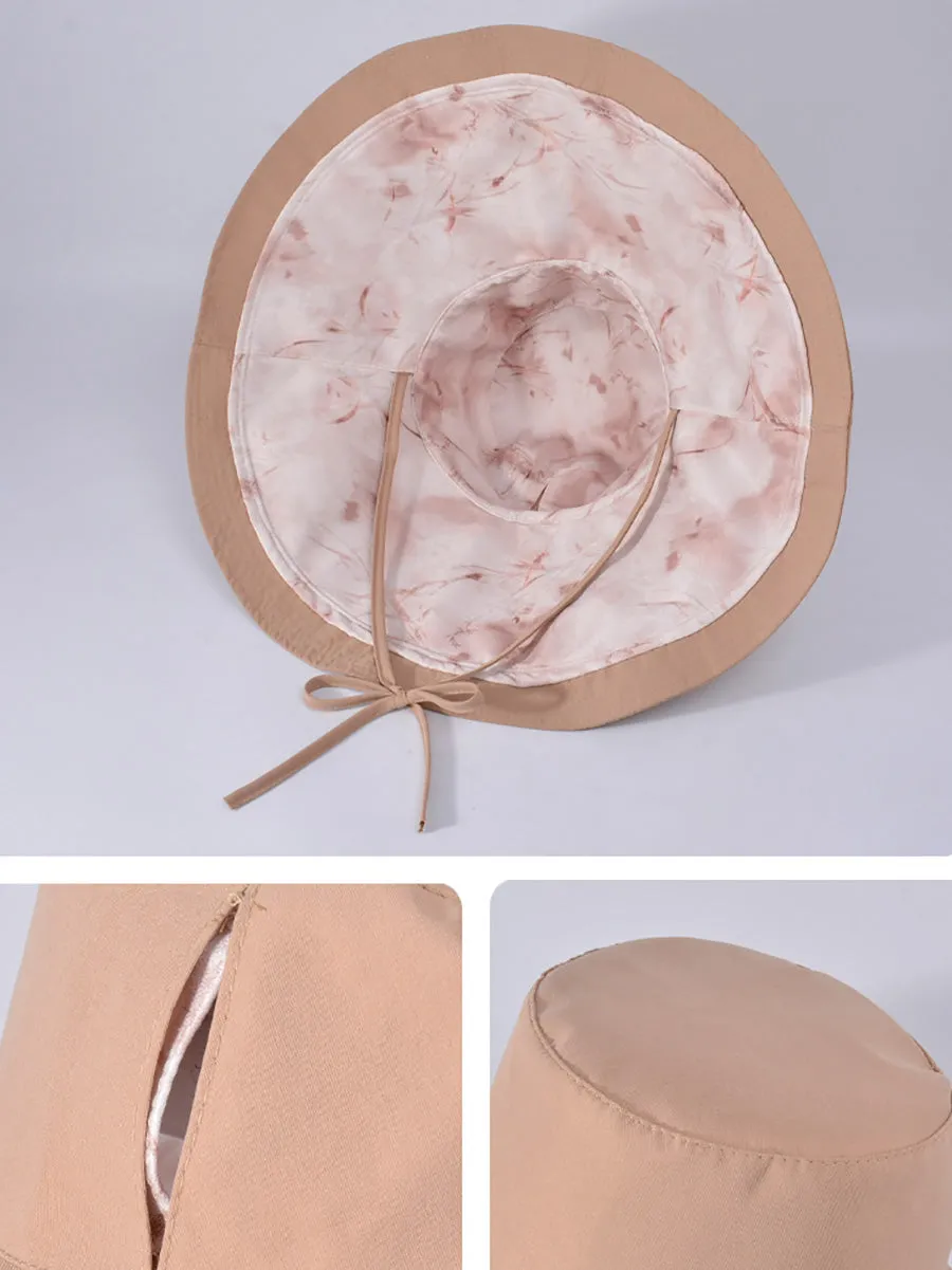 Women Summer Casual Dual-side Wearing Sunproof Hat