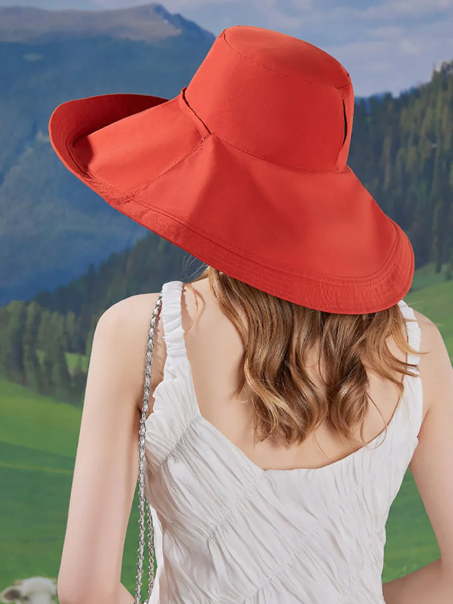 Women Summer Casual Dual-side Wearing Sunproof Hat