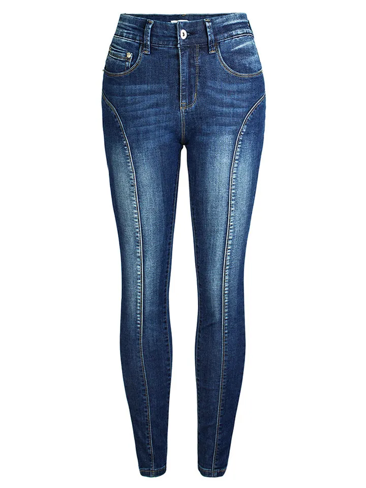 Women's Casual Style Slim Fit Stretchy Classic Denim Pants